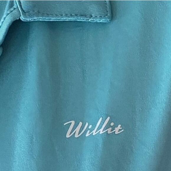 NWT ~ WILLIT Blue Quick Dry UPF 50 Sun Protection Activewear Top ~ Women's SMALL - Picture 9 of 11